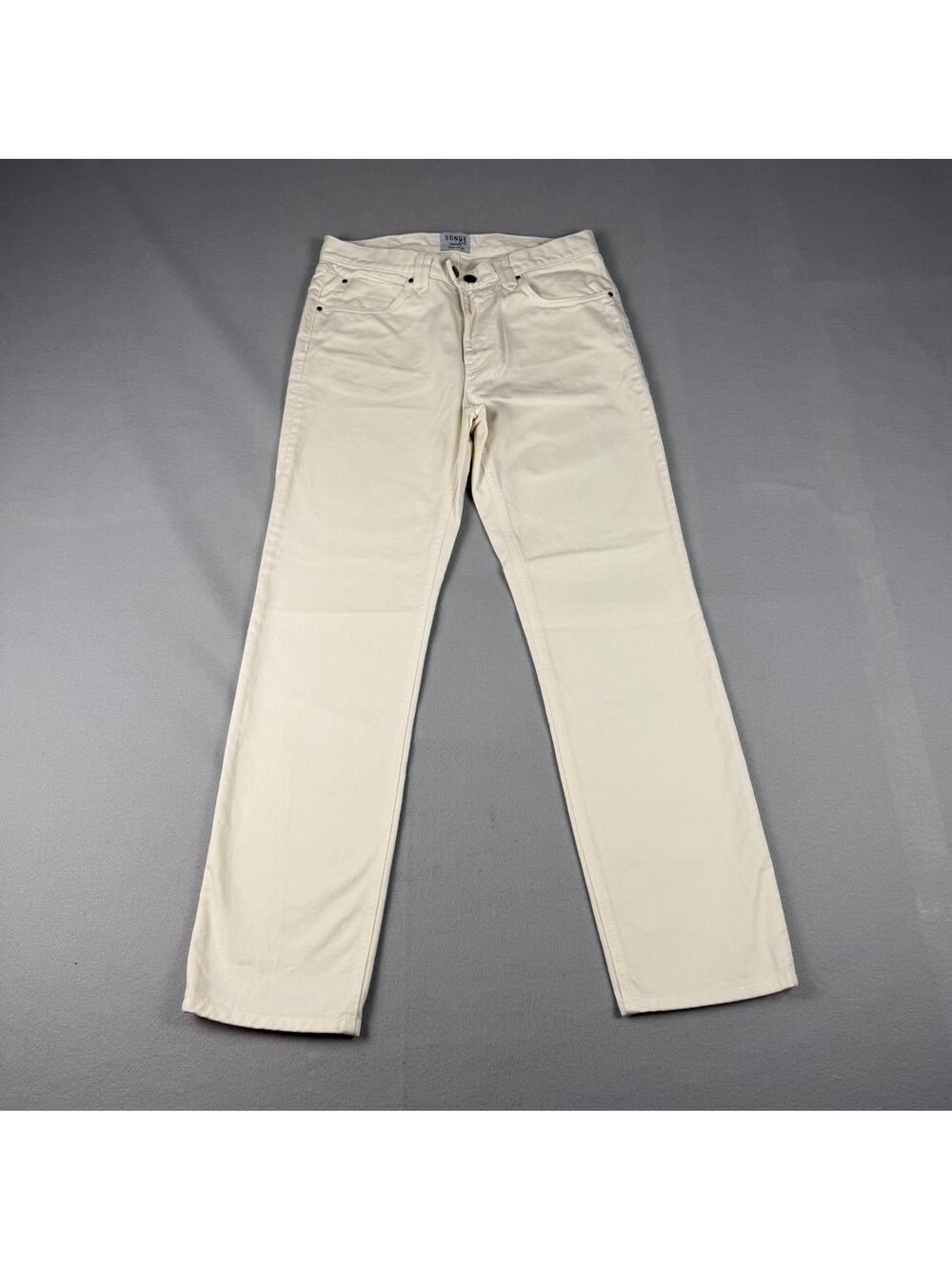 Songe Lab White Straight Leg Jeans Small